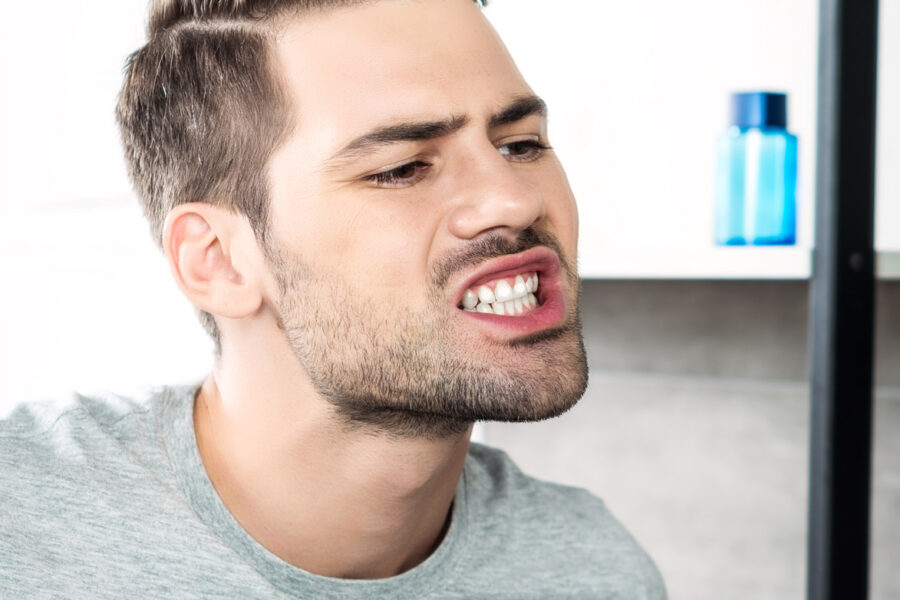 Teeth showing white spots with braces comparison